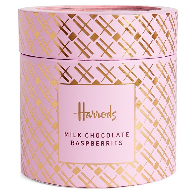 Harrods Milk Chocolate Raspberries GOODS M&S   