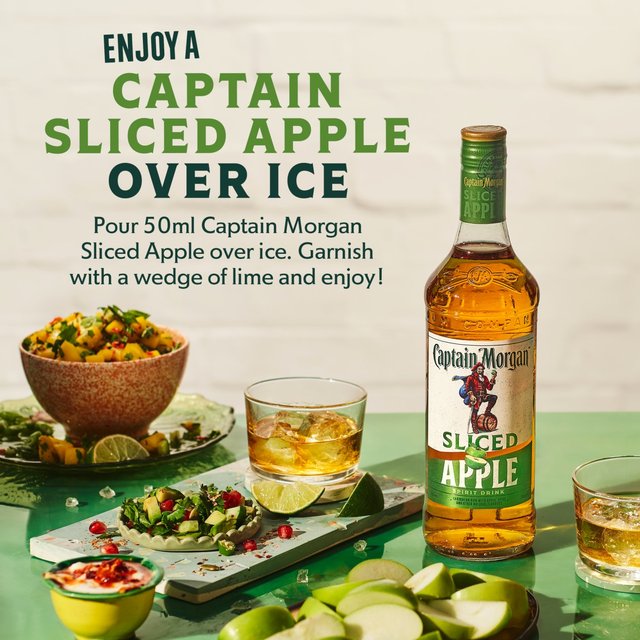 Captain Morgan Sliced Apple Rum Based Spirit Drink Liqueurs and Spirits M&S   