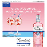 Gordon's Premium Pink Alcohol Free Liqueurs and Spirits M&S   