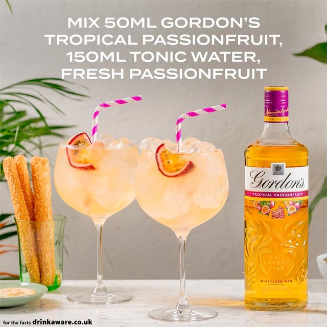 Gordon's Tropical Passionfruit Distilled Flavoured Gin Liqueurs and Spirits M&S   