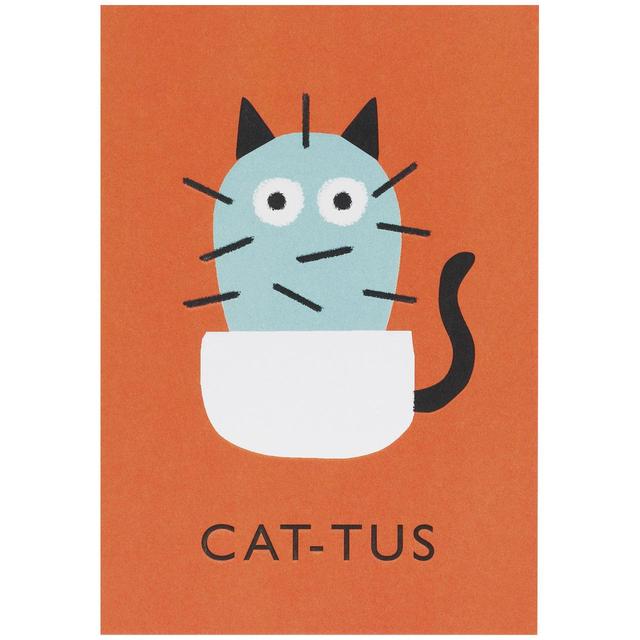 M&S Cat tus Birthday Card