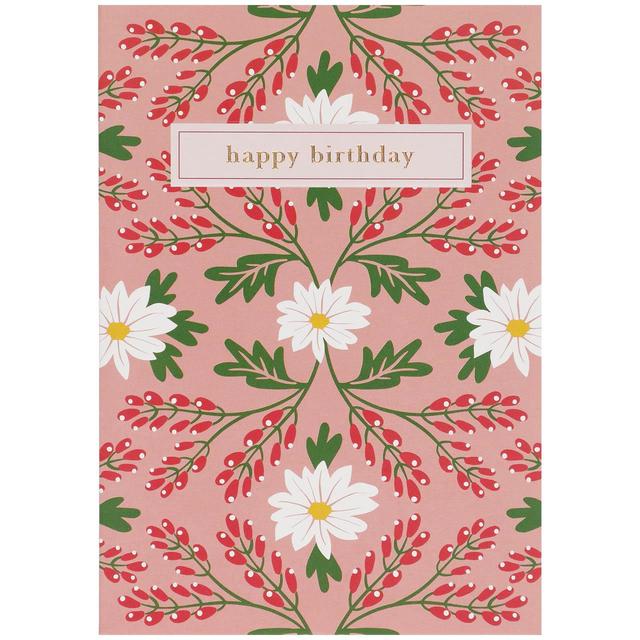 M&S Happy Birthday Floral Card Miscellaneous M&S Default Title  