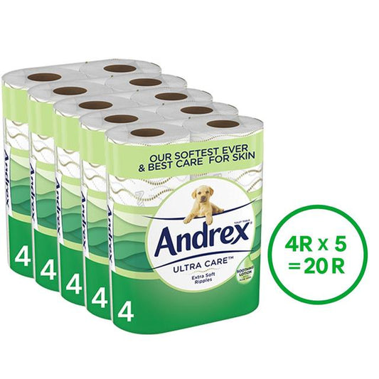 Andrex Ultra Care Toilet Roll - 20 Rolls Bathroom M&S   