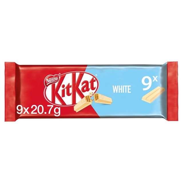 KitKat 2 Finger White Chocolate Biscuit Bar Multipack 9 Pack