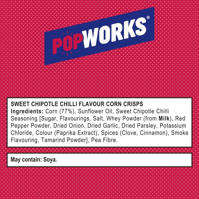 PopWorks Sweet Chipotle Chilli Sharing Popped Crisps GOODS M&S   