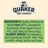 Quaker Oat So Simple Simply Apple Porridge No Added Sugar Sachets GOODS M&S   