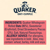 Quaker Oat So Simple Simply Strawberry Porridge No Added Sugar Sachets Cereals M&S   