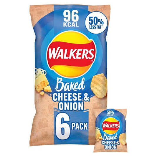 Walkers Baked Cheese & Onion Multipack Snacks Crisps, Nuts & Snacking Fruit M&S Title  
