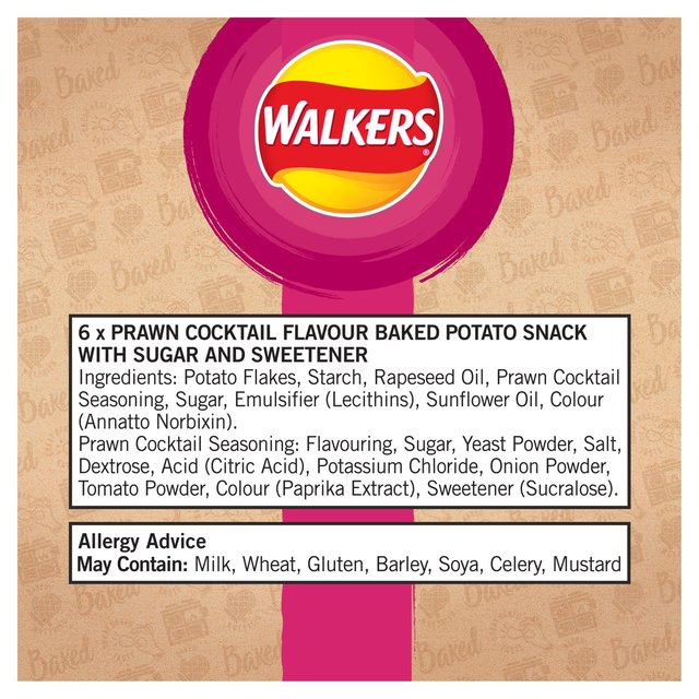Walkers Baked Prawn Cocktail Multipack Snacks Crisps, Nuts & Snacking Fruit M&S   