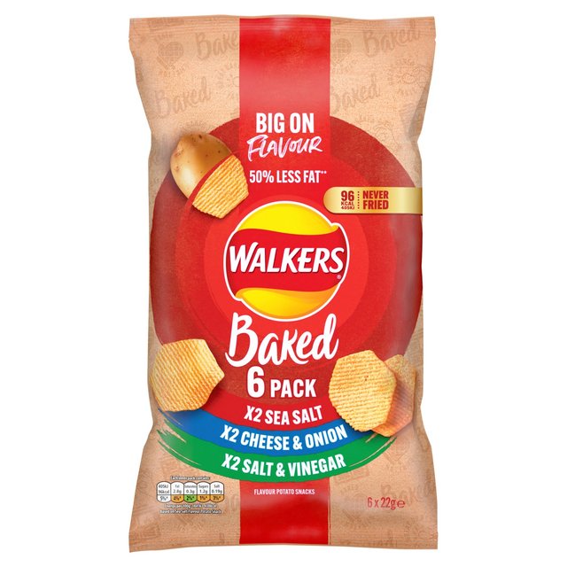 Walkers Baked Variety Multipack Snacks Crisps, Nuts & Snacking Fruit M&S   