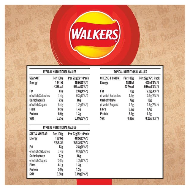 Walkers Baked Variety Multipack Snacks Crisps, Nuts & Snacking Fruit M&S   