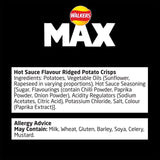 Walkers Max Strong Hot Sauce Blaze Sharing Crisps Crisps, Nuts & Snacking Fruit M&S   