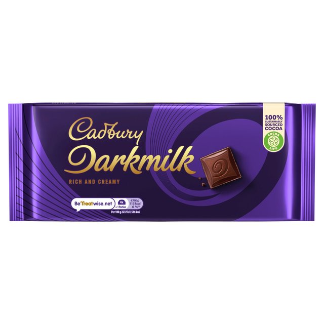 Cadbury Darkmilk Chocolate Bar GOODS ASDA Default Title  