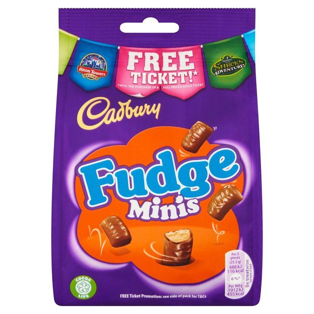 Cadbury Fudge Minis Chocolate Bag Food Cupboard M&S Default Title  