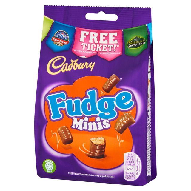 Cadbury Fudge Minis Chocolate Bag Food Cupboard M&S   