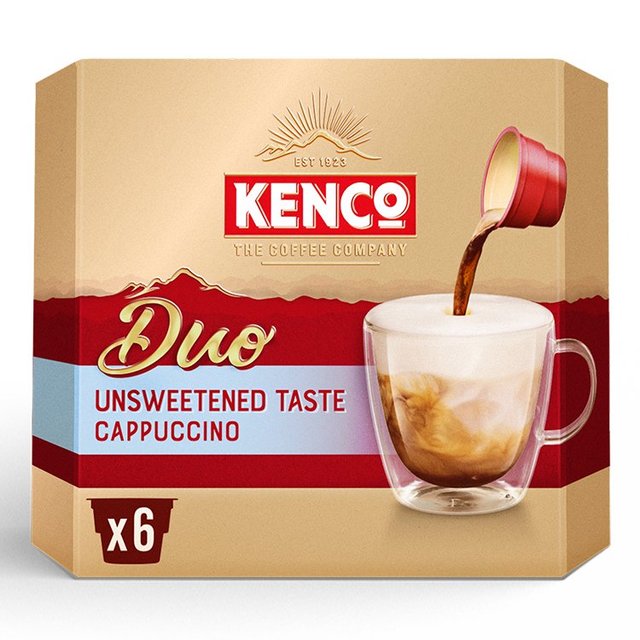 Kenco Duo Cappuccino Unsweetened Instant Coffee Food Cupboard M&S Default Title  