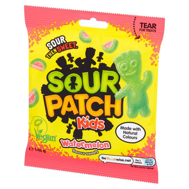 Sour Patch Kids Watermelon Flavour Sweets Bag Food Cupboard M&S Default Title  