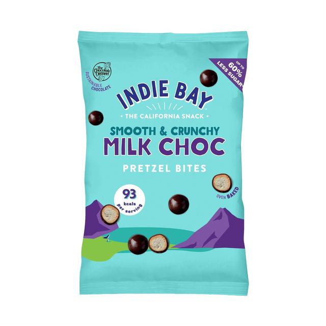 Indie Bay Snacks Milk Chocolate Pretzel Bites Sharing Bag Crisps, Nuts & Snacking Fruit M&S Title  