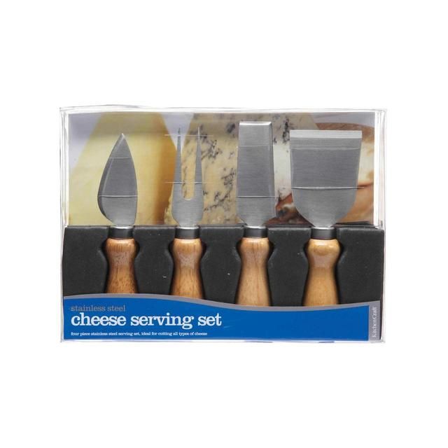 KitchenCraft Four Piece Cheese Knife Set, Acetate Display Boxed Tableware & Kitchen Accessories M&S   