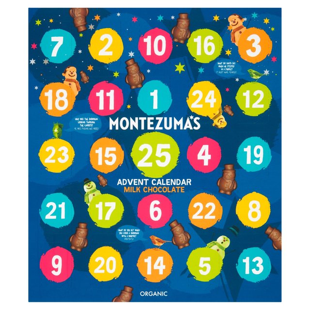 Montezuma's Organic Kids Milk Chocolate Advent Calendar 200g Sweets M&S   