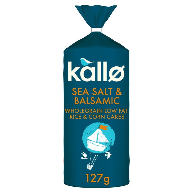 Kallo Sea Salt & Balsamic Vinegar Rice & Corn Cakes