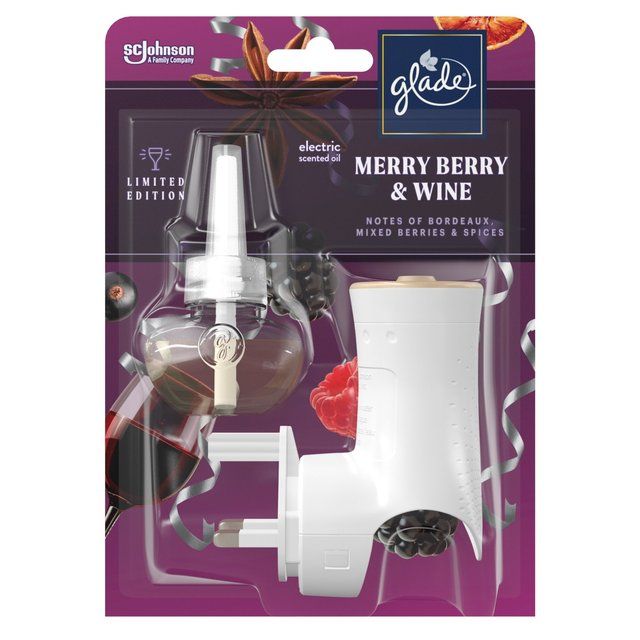 Glade Electric Holder & Refill Merry Berry & Wine