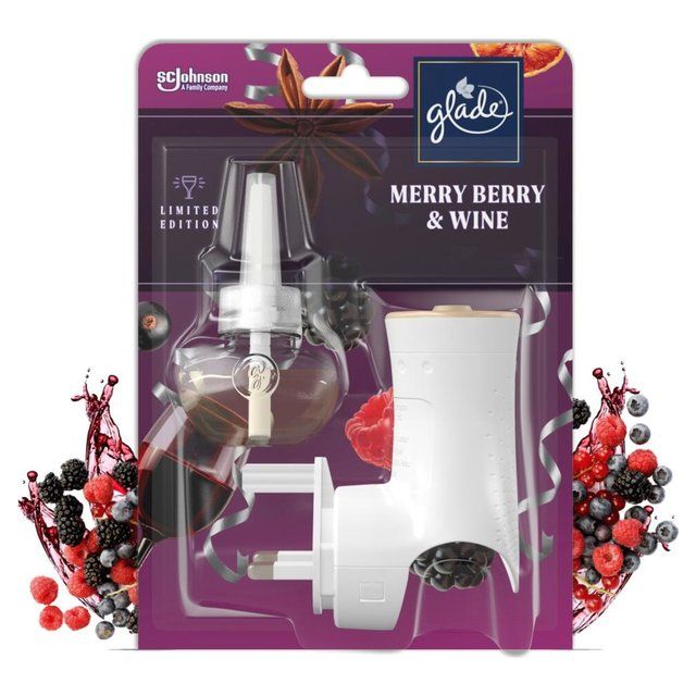 Glade Electric Holder & Refill Merry Berry & Wine Miscellaneous M&S   