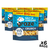 Graze Crunch Salt & Vinegar Sharing Bags Crisps, Nuts & Snacking Fruit M&S Default Title  