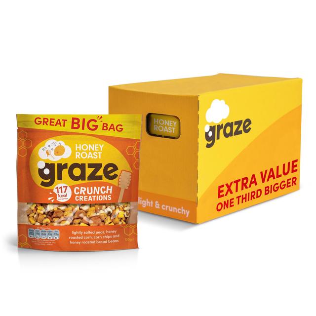 Graze Honey Roast Crunch Sharing Bags Crisps, Nuts & Snacking Fruit M&S   