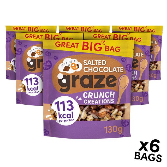 Graze Salted Chocolate Crunch Sharing Bags