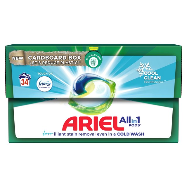 Ariel 3in1 With Febreze Pods Washing Capsules 34 Washes