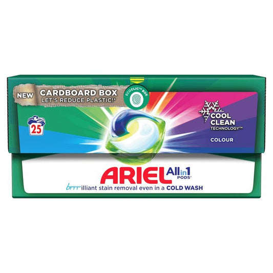 Ariel 3in1 Colour Pods Washing Capsules 25 Washes Laundry M&S   