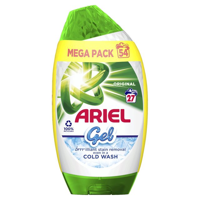 Ariel Original Washing Liquid Gel Bio 54 Washes Laundry M&S   