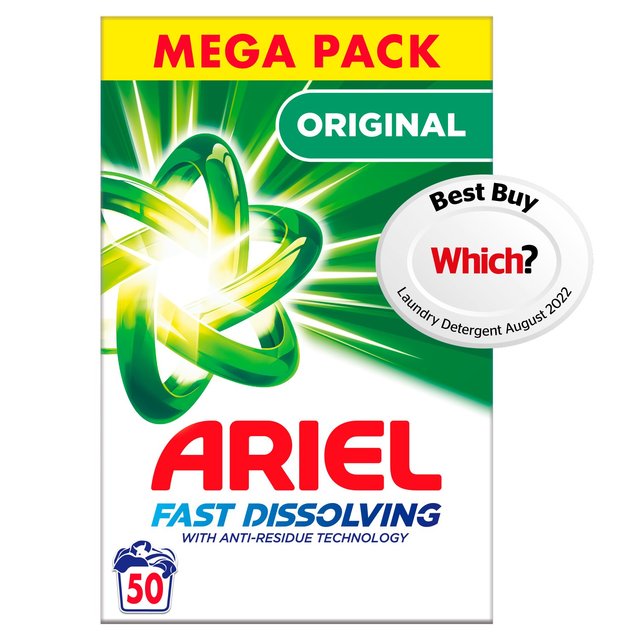 Ariel Original Washing Powder 50 Washes Laundry M&S Default Title  