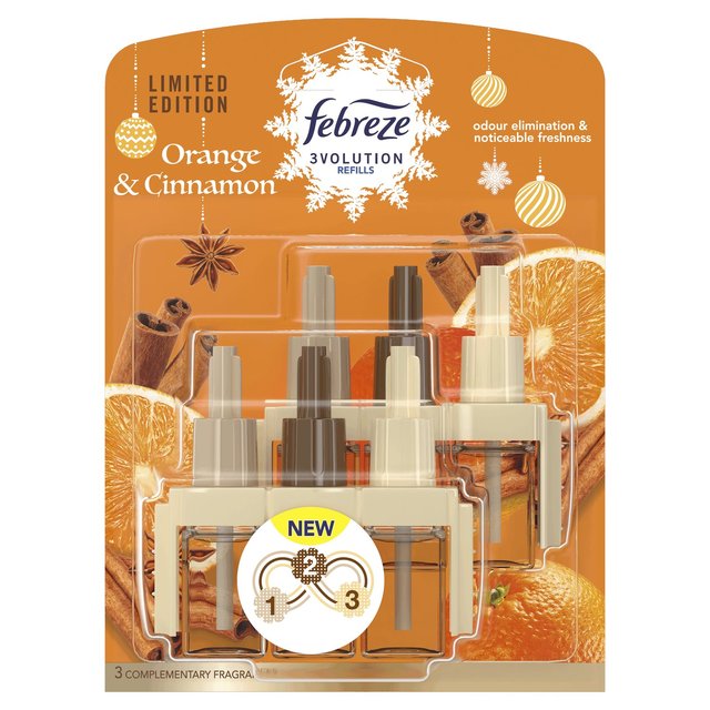 Febreze 3volution Twin Plug In Refill Orange & Cinnamon 2x20ml