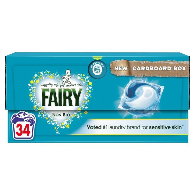 Fairy Non Bio Pods Washing Capsules For Sensitive Skin 34 Washes Laundry M&S   