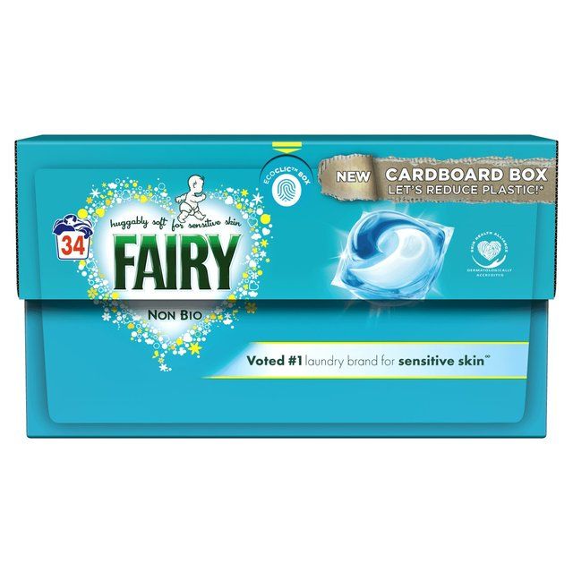 Fairy Non Bio Pods Washing Capsules For Sensitive Skin 34 Washes Laundry M&S   