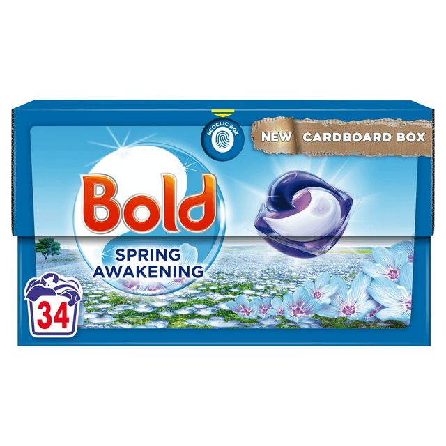 Bold 3in1 Pods Washing Capsules Spring Awakening 34 Washes Laundry M&S   