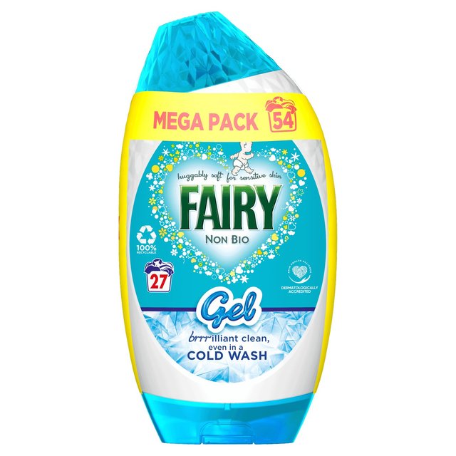 Fairy Non Bio Washing Liquid Gel For Sensitive Skin 54 Washes