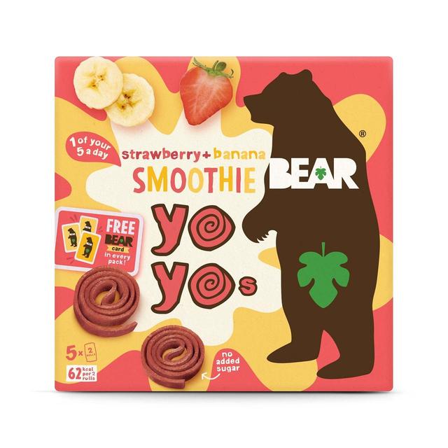 BEAR Smoothie Fruit Yoyos Strawberry & Banana Multipack Crisps, Nuts & Snacking Fruit M&S   