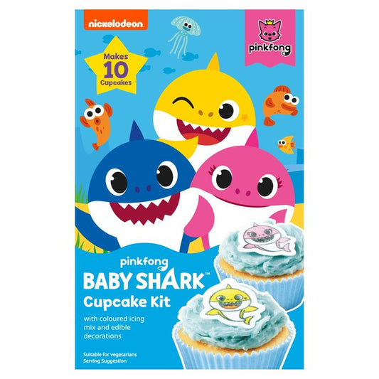 Baby Shark Cupcake Kit 131g Sugar & Home Baking M&S Title  