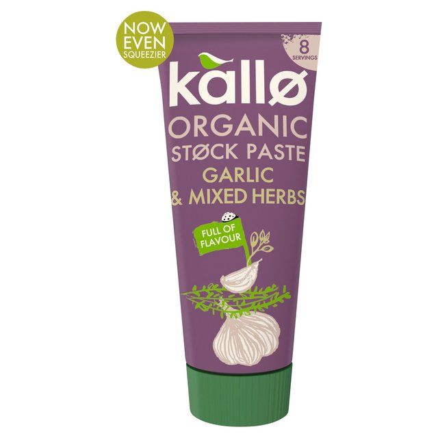 Kallo Organic Garlic and Mixed Herbs Stock Paste 100g Cooking Ingredients & Oils M&S   