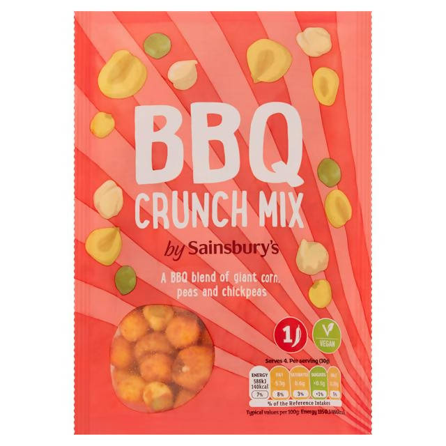 Sainsbury's BBQ Crunch Mix 120g Nuts Sainsburys   