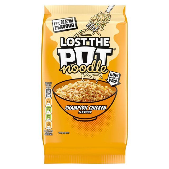 Pot Noodle Lost The Pot Champion Chicken Food Cupboard M&S   