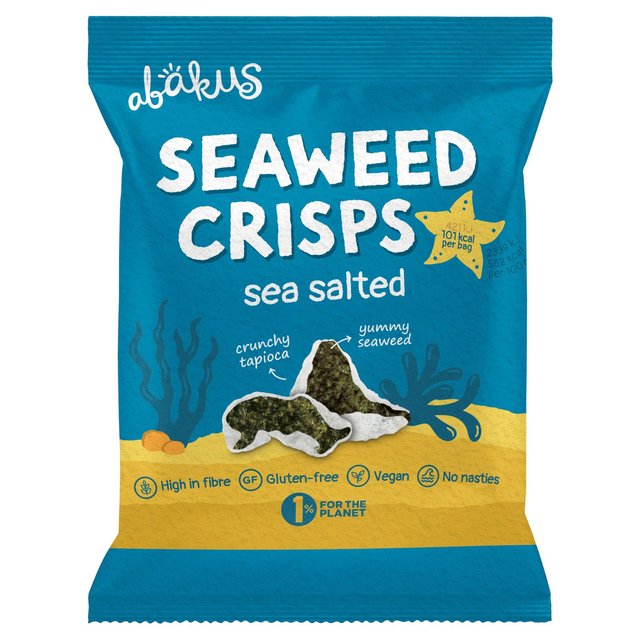 Abakus Foods Seaweed Crisps, Sea Salt Food Cupboard M&S Default Title  