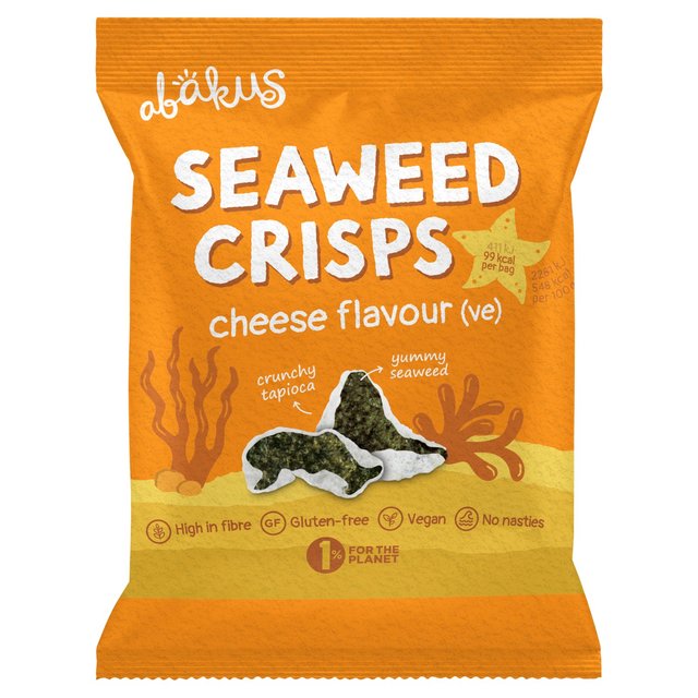 Abakus Foods Seaweed Crisps, Cheese Flavour (Vegan)