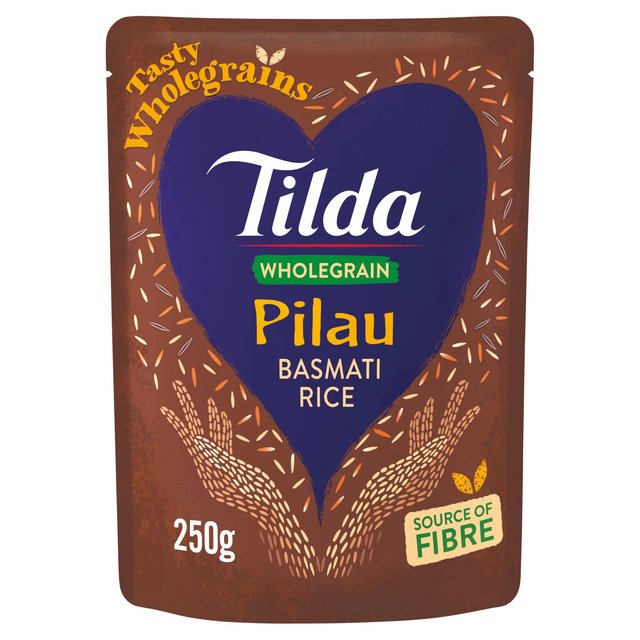 Tilda Microwave Wholegrain Pilau Basmati Rice Rice, Pasta & Noodles M&S Default Title  