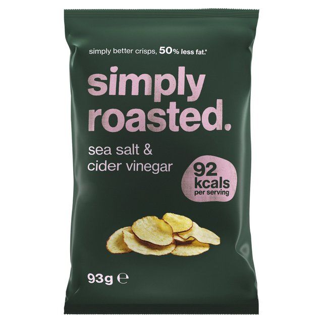 Simply Roasted Sea Salt & Cider Vinegar Crisps Crisps, Nuts & Snacking Fruit M&S Default Title  