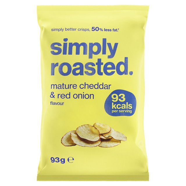 Simply Roasted Mature Cheddar & Red Onion Crisps