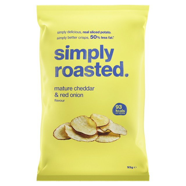 Simply Roasted Mature Cheddar & Red Onion Crisps